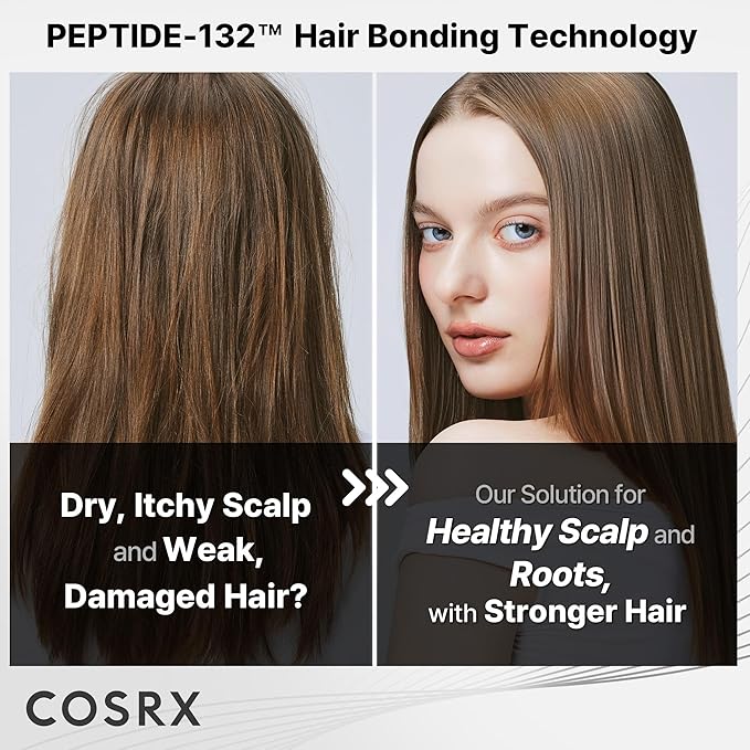 COSRX PEPTIDE 132 Hair Care Kit - Shampoo, Treatment & Oil Serum, Bond Repair Hair Gift Set for Damaged, Dry Hair, Scalp Treatment for Dandruff, Dry & Itchy Scalp, Mothers day gitfs for women