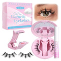 CALAILIS Magnetic Eyelashes with Applicator Upgrade Soft Magnetic Lashes Natural Look Reusable No Glue or Eyeliner Needed Easy to Wear and Remove (AN48)