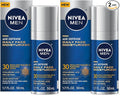 NIVEA MEN Age Defense Daily Face Moisturizer with Broad Spectrum SPF 30 Sunscreen, Pro-Retinol and Hyaluronic Acid, Beard-Friendly Face Lotion Helps Defend Against UVA/UVB Rays, 1.7 Fl Oz,(Pack of 2)