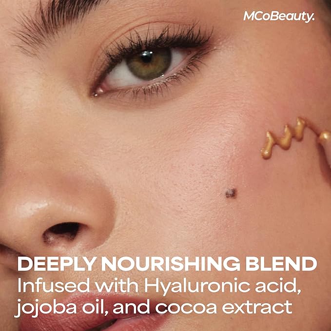 MCoBeauty Super Glow Bronzing Drops - Sun Kissed Shade - Golden Shimmer Liquid Bronzer - Hydrating Illuminating Face Tint with Jojoba Oil Hyaluronic Acid Cocoa Extract White Tea - Vegan & Cruelty Free
