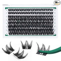 Lash Clusters,96 Pcs Cluster Lashes D Curl 10-18MIX DIY Lash Extensions Eyelash Clusters,KEYYOU Volume Wispy Individual Lashes Soft&Comfortable Easy DIY at Home(Y31,D-10-18MIX)
