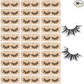 FARRED Wholesale Faux Mink Lashes 30 Pairs 3D A02 Medium Length Vegan Eyelashes Fluffy Volume Strip Lashes Bulk Fake Mixed Natural Look 3D False Eyelashes (3D A02)