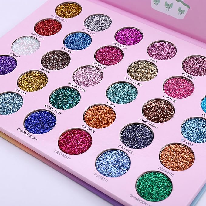 Long Lasting Glitter Eyeshadow Palette Makeup 30 Colors High Pigment Shining Shimmer Eye Pressed Powder Cosmetics Beauty Party