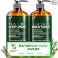 Artnaturals Antibacterial Tea Tree Oil Body Wash For Men & Women Remedy Soap Extra Strength - Helps Treat Acne, Athletes foot, Eczema, Toenail Fungus & Jock Itch & Ringworm (16 Fl Oz (Pack of 2)