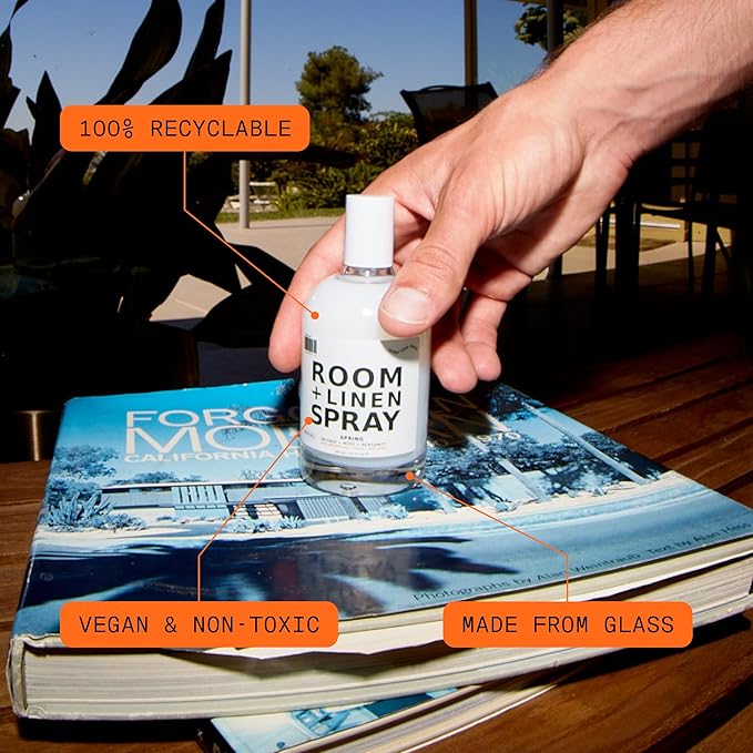DedCool Room + Linen Spray in Xtra Milk | Natural Fabric & Linen Spray | Non-Toxic, Essential Oil Infused | Freshens Home, Bedding, Couch, Closet & Bath | 3.5 fl oz