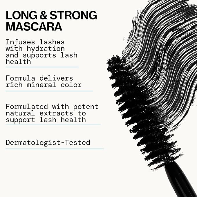 Pacifica Mini Stellar Gaze Mascara – Supernova Black Trial Size, Length & Strength Mineral Mascara, Travel-Friendly, Vegan Ophthalmologist Tested