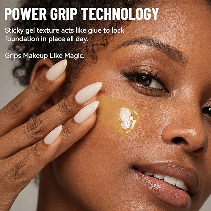 UCANBE Honey Hydro-Grip Primer, Jelly Grip Makeup Base for Dry & Sensitive Skin - Hydrating Gel Gripping Face Primer with Golden Chamomile & Vitamin E to Soothe Redness & Lock in Makeup, Dewy Finish