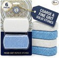Earth & I Pumice Stone for Feet – 6-Pack Callus Remover Set | 3 Coarse + 3 Fine Dual-Grit Dead Skin Scrubber & Heel Exfoliator for Baby-Soft Feet