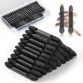 MORGLES 50Pcs Double Ended Eyeshadow Applicators Sticks with Organizer, Disposable Makeup Applicators, Sponge Tip Eye Shadow Brush Bulk