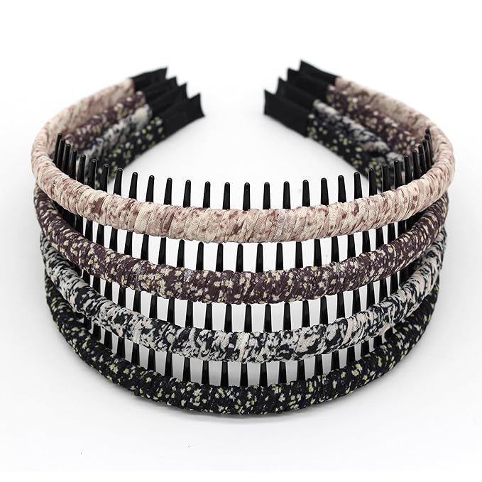 JOBAND fashion hair accessories for women non slip headband for women Suitable Daily Use,Spa,Parties and Yoga(pack of 4)