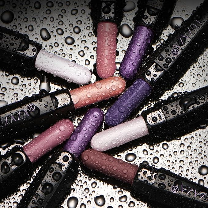 LUXAZA PRO Neutral Eyeshadow Stick 6PCS Set, Pink and Purple Metallic Shimmer Matte Cream Eye Shadow Eyeliner Brightener Pencil Crayon, Halloween Makeup - PURPLE MARTINI