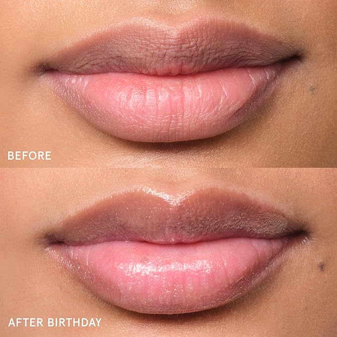 Glossier Balm Dotcom Hydrating Lip Balm - Universal Salve, Up to 12Hr Moisture - Lanolin, Beeswax & Castor Oil for Dry Lips, Cuticles & Skin - Birthday, Clear Soft Shimmer, 15ml