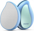 BEZOX Glass Foot File Callus Remover – Professional Foot Scrubber for Dead Skin & Cracked Heels – Premium Pedicure Tools for Travel with Protective Cover - Blue