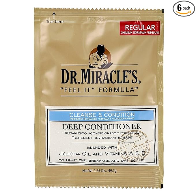Dr. Miracle's Feel It Formula Deep Conditioning Treatment, 1.75 oz (Pack of 6)