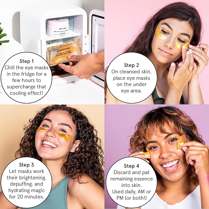 grace & stella Under Eye Mask Variety Pack - 18 Pairs of Under Eye Patches for Dark Circles - With 6 Colors (3 Pairs/Color) - Gift Basket for Women - Gel Masks Puffy Eyes for Women, Vegan