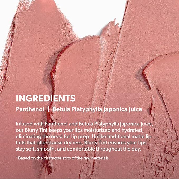 ENTROPY Makeup Matte Lip Tint – Soft Blur Line/Lightweight Velvet Matte Lip Tint, Soft Focus Finish, Natural MLBB Color, Long Lasting Lip Color - Topaz Gem (Muted Red Brick)