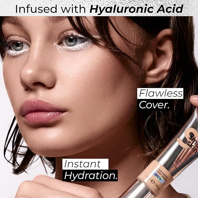 LAMEL Smartskin Serum Tinted Foundation - Hydrating & Nourishing - Hypoallergenic & Skin-Caring - Color Correcting - Anti-Aging Formula with Hyaluronic Acid - 403, 1.18 fl.oz