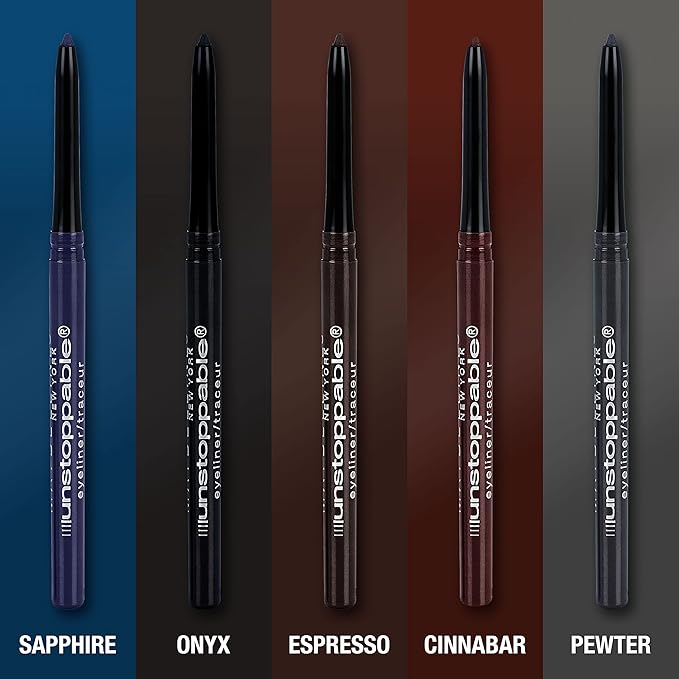 MAYBELLINE Unstoppable Waterproof Mechanical Brown Eyeliner Pencil, Easy to Apply, Smooth Glide, Up to 24 Hour Wear, Espresso (Pack of 2)