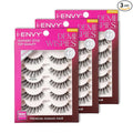 i•ENVY 15 Pairs Demi Wispies False Lashes (3 Pack), Premium Quality 100% Human Hair, Fluffy Feathered Eyelashes with Volume & Curl, Natural Look, Lightweight, Comfortable, Reusable for Everyday Wear
