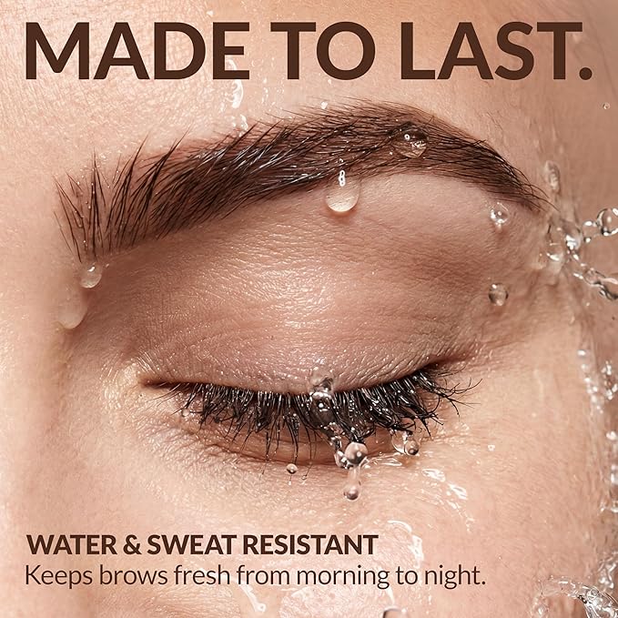 BEPHOLAN 4D Liquid Eyebrow Pen, Precise Brush-Tip, Hair-Like, Waterproof Long Lasting Natural Fuller Brows (Dark Brown)