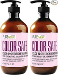 Color Safe Shampoo and Conditioner Set - Sulfate Free and Paraben Free for Protecting Treated, Dyed, and Colored Hair - Professional Salon Care for Women and Men - 16 Fl Oz (Set of 2)