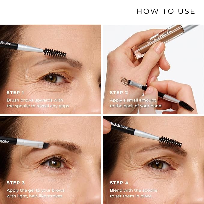 WUNDERBROW Eyebrow Gel, Waterproof, Smudgeproof, Lasts for Days, Shade: Light Blonde, Vegan and Cruelty-Free