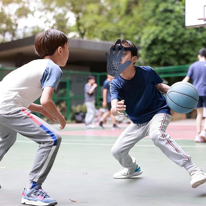 3D Hand-in-Face Basketball Training Mask, 2nd Gen with Moisture Wicking Sponge & Adjustable Strap, Enhance Shooting Accuracy Under Pressure for All Ages