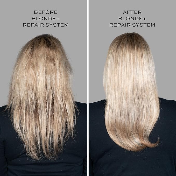 John Frieda Blonde+ Hair Repair System, Pre-Shampoo Treatment with Bond Building Complex, Strengthens and Repairs Damaged Hair, Step 1 of Hair Repair System, 3.3 Oz