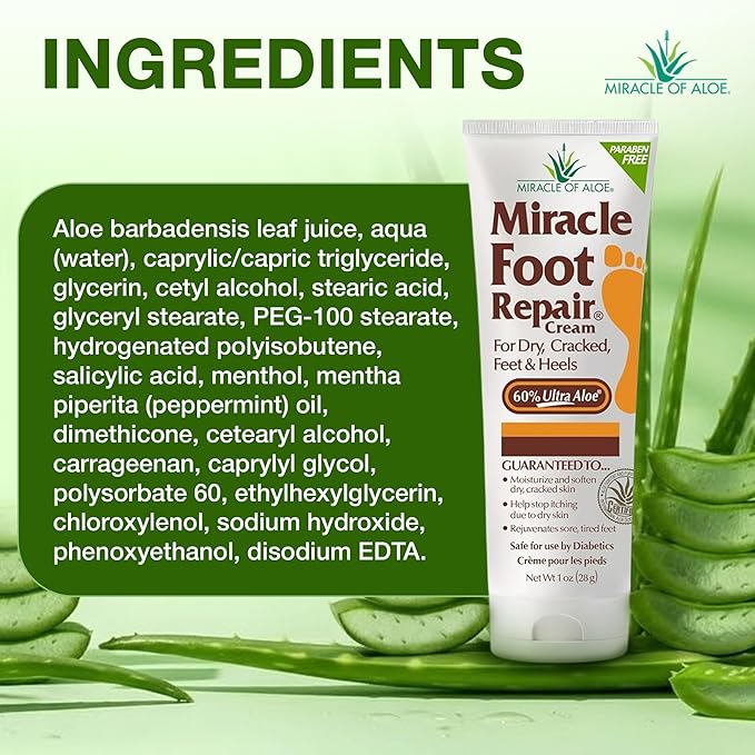 Miracle Hand Repair 8 oz & Miracle Foot Repair 1 oz tube