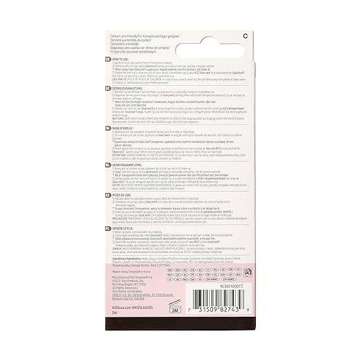 KISS Lash GLUEliner, 2-in-1 Felt-Tip Eyelash Adhesive and Eyeliner, Matte Finish, Foolproof Application, Easy Touch-Up, 0.03 Fl Oz.- Black, Packaging May Vary