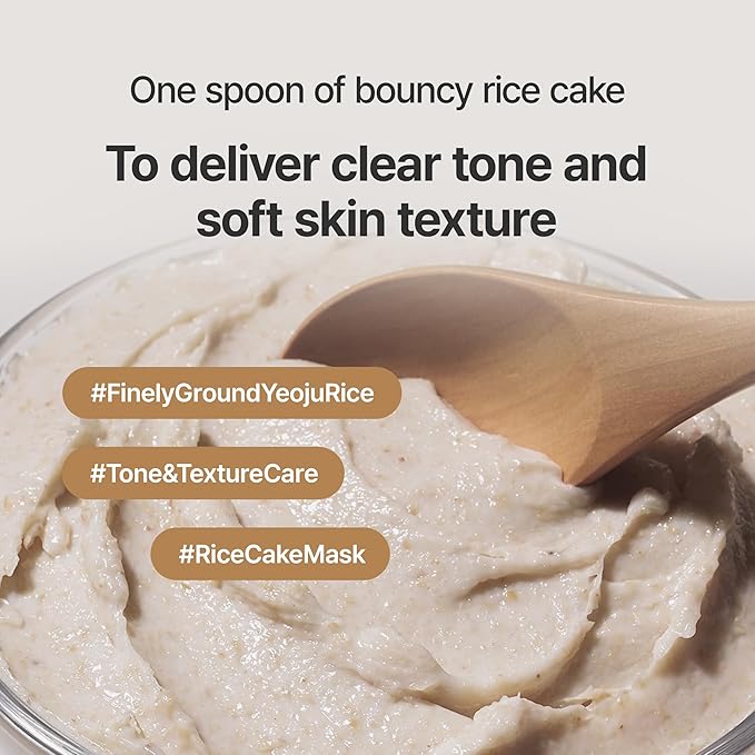 I'm From Rice Mask, Soft Exfoliating Wash-Off Rice Mask, Glass&Dewy, Hydration, Korean Skin Care 2.37fl.oz