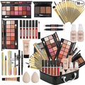 All in One Makeup Kit for Women Full Kit,Makeup Set for Women, Includes Eyeshadow Palette/Foundation/lip gloss/Eyeliner/Mascara/makeup Brush,Makeup Gift Set for Christmas & Birthday&Holiday&Everyday.