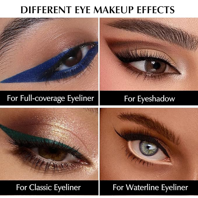 2 PCS Green Eyeliner Pencil Set, Matte Shimmer Gel Waterline Eye Liner Pen Smudge-Proof Multi-Use Colorful Eyeliner Creamy High Pigmented Long-Lasting Retractable Smooth Eye Makeup