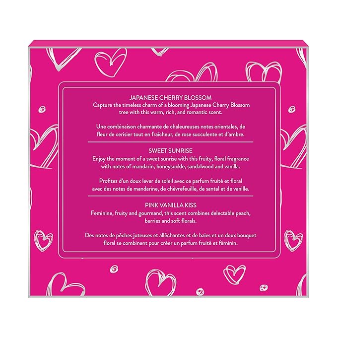 Body Fantasies Body Spray Holiday Gift Set for Her - 3 Piece Lovely Scents Sampler, Perfect for Stocking Stuffers