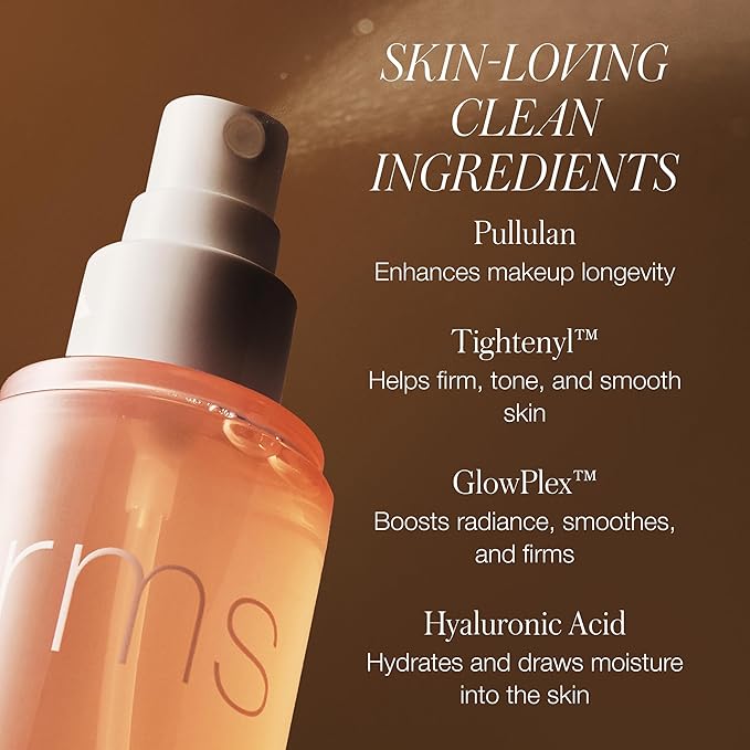 RMS Beauty Radiance Lock Setting Mist – Hydrating Makeup Setting Spray, Dewy Finish, Long-Lasting Makeup Fixer, Skin Soothing Botanicals, Refreshing Face Mist, 3.4 fl oz