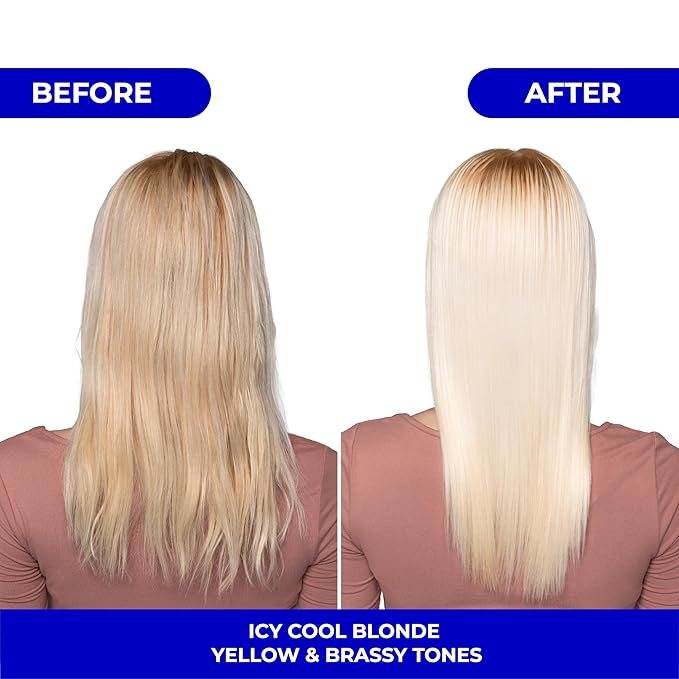 naissant Icy Cool Blonde Hair Purple Toning Mask | Ultra High-Purity Pigments | Neutralizes Yellow & Brassy Tones | Hyaluronic Acid, Collagen & Biotin | Paraben, Ammonia & Sulfate Free | 10.1 Fl. Oz