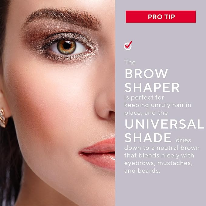 Mirabella Brow Shaper – Smudge Proof Tinted Eyebrow Gel & Universal Shade Brow Filler, Long-Lasting 2 in 1 Tinted Eye brow Gel, Volumizing Eyebrow Tint for Women - Universal Brown