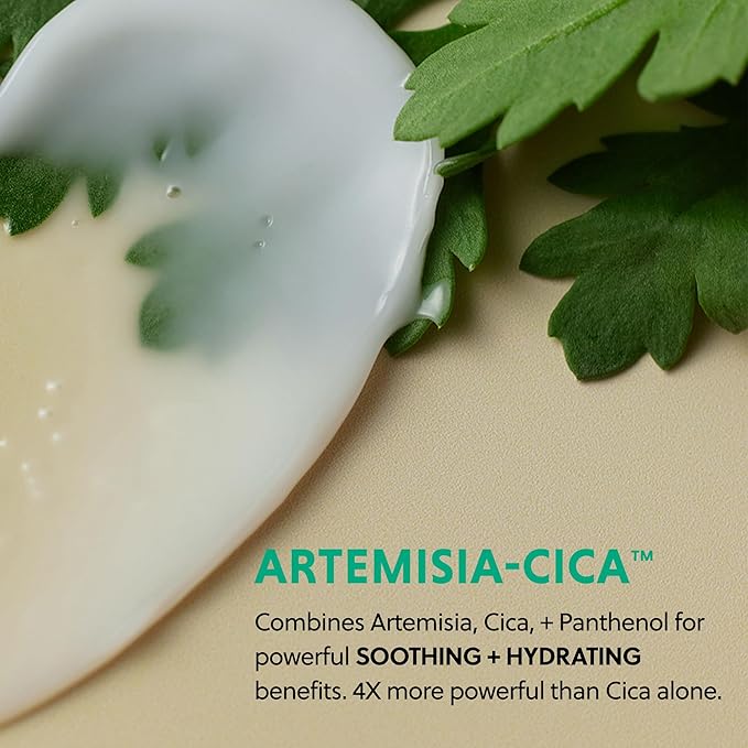 HANYUL Artemisia Soothing Gel Cream Moisturizer with Centella Asiatica and Niacinamide | Calming Water Cream | Cooling, Hydrating, Suitable for Sensitive & Acne-Prone Skin, 1.86 fl. oz.