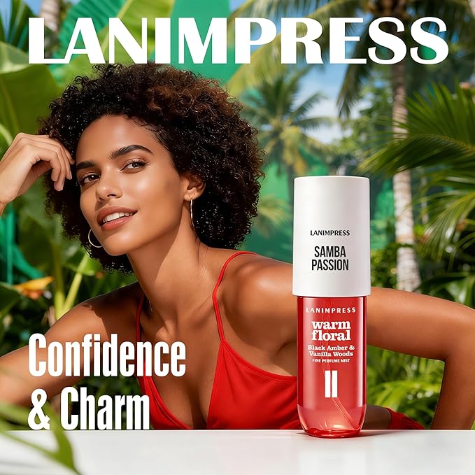 3 FL OZ Hair and Body Fragrance Mist, Eau De Parfum for Women,Warm Aroma,Perfume No.2, Floral Fruit Scent– With Notes of Black Amber Plum,Jasmine, Vanilla,Travel Size Body Spray