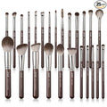 Jessup Makeup Brushes Set Professional 25pcs Premium Synthetic Make up Brushes for Foundation Eyeshadow Blending Concealer Blush Contour Bronzer Eyeliner Eyebrow, Shimmer Brown T511