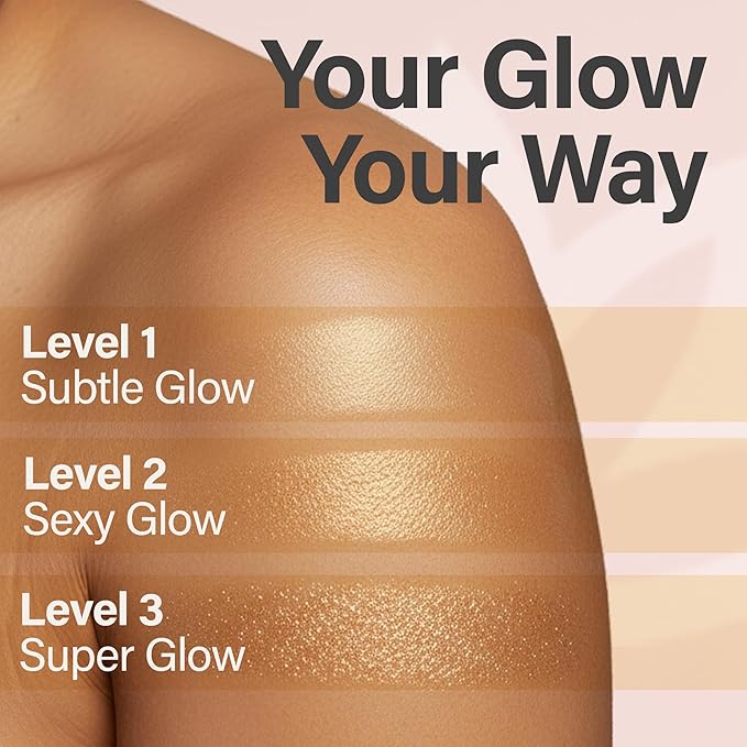 GLIMMER GODDESS Shimmer Body Butter with Organic Whipped Shea Butter for Hydration, Moisturizing & Silky Natural Glow - Gold Subtle, 4 oz