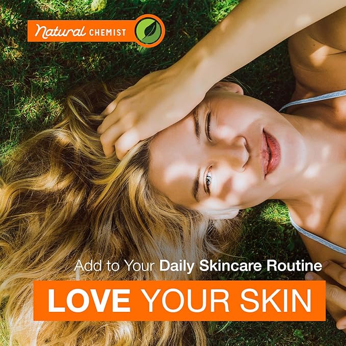 Natural Chemist Vitamin C & Collagen Sheet Face Mask - Brightening, Anti-Aging, Skin Nourishing, Moisturizing, Dermatologist Tested, Cruelty Free Korean Skin Care For All Skin Types - 20 Masks