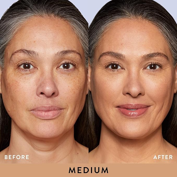 LAURA GELLER NEW YORK Award-Winning Baked Balance-n-Brighten Color Correcting Powder Foundation - Medium - Buildable Light to Medium Coverage - Demi-Matte Natural Finish