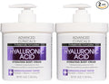 Advanced Clinicals Hyaluronic Acid Moisturizer Body Cream With Vitamin E | Hydrating Cream & Body Lotion For Women & Men To Help Improve Look of Wrinkles, Dry Skin, Crepey Looking Skin, 16OZ, 2-Pack