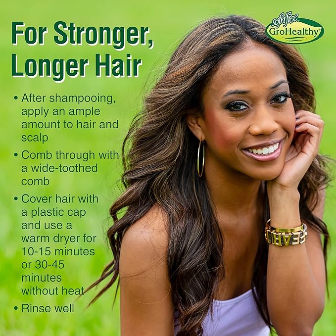 Milk Protein & Olive Oil Hair Deep Conditioning Treatment Hair Mask Strengthens, Repairs, Stops Breakage and Promotes Growth for Soft, Healthy, Manageable Hair - Sofn’Free GroHealthy - Single