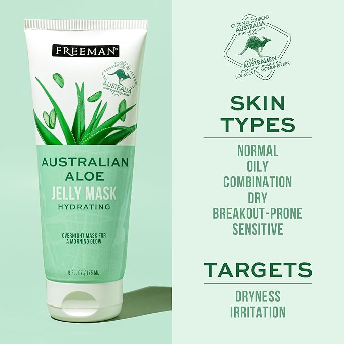 Freeman Exotic Blends Facial Mask 4 Piece Set, Peel-Off & Jelly Masks, Cleansing, Pore-Clearing & Hydrating Facial Masks, For All Skin Types, Includes Silicone Mask Brush, Vegan & Cruelty-Free