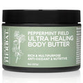 Ora's Amazing Herbal Ultra Healing Body Butter, Intensive Moisturizer For Dry Skin, Spearmint & Bergamot Essential Oil, 8 oz, Peppermint Field Scent