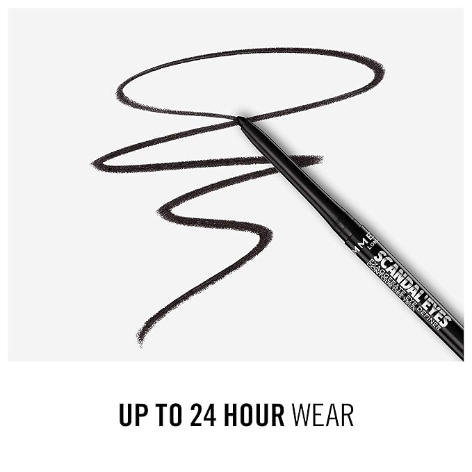 Rimmel London Scandaleyes Exaggerate Eye Definer, 001 Intense Black, 0.35g