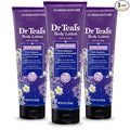 Dr Teal's Sleep Body Lotion, 24-Hour Moisture, with Melatonin, Lavender & Chamomile Essential Oils, 8 fl oz (Pack of 3)