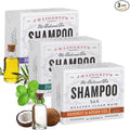 J·R·LIGGETT'S Shampoo Bar - Tea Tree, Jojoba & Peppermint, Coconut & Argan Oils - All Natural Solid Shampoo Bar, Sulfate-Free, GMO-Free, Nourish Hair with Antioxidants and Vitamins, 3.5 Oz - 3 Pack